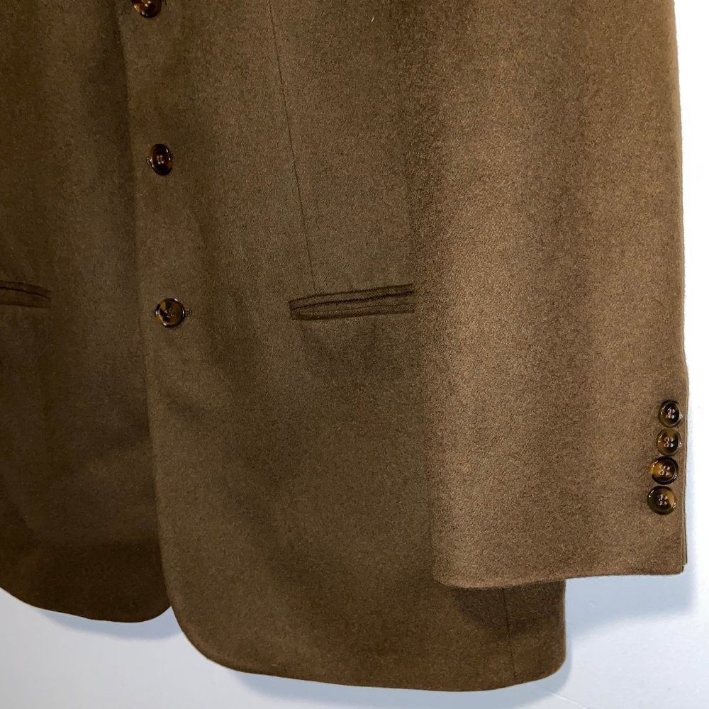 Vintage Bill Blass For Marshal Fields 100% Cashmere Mens Brown Blazer 42 Short - Picture 2 of 8
